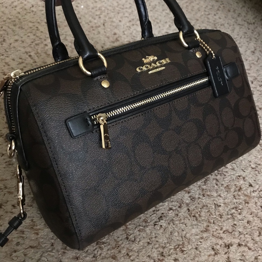 COACH F83607 ROWAN SATCHEL IN SIGNATURE CANVAS